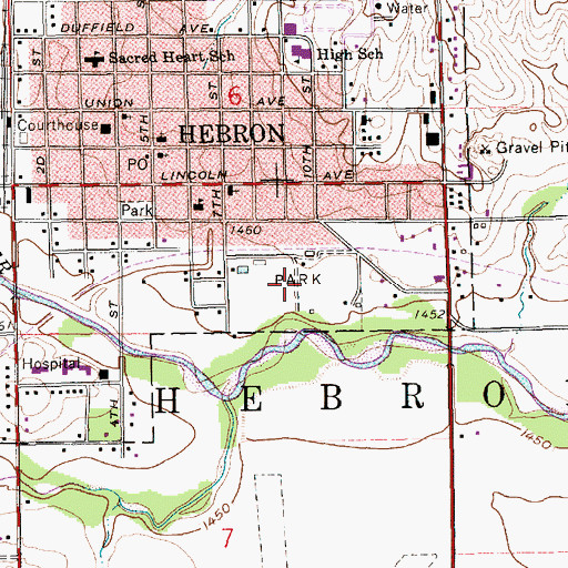 Topographic Map of Riverside RV Park, NE