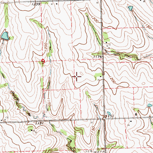 Topographic Map of Prairie Knoll State Wildlife Management Area, NE
