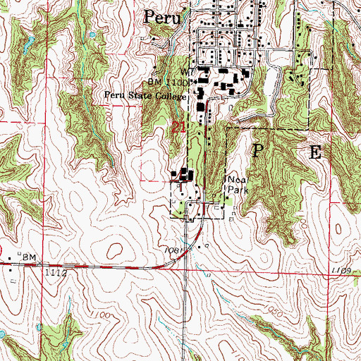 Topographic Map of Pate Hall, NE