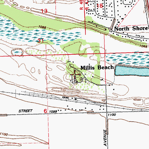 Topographic Map of Finnerty (historical), NE