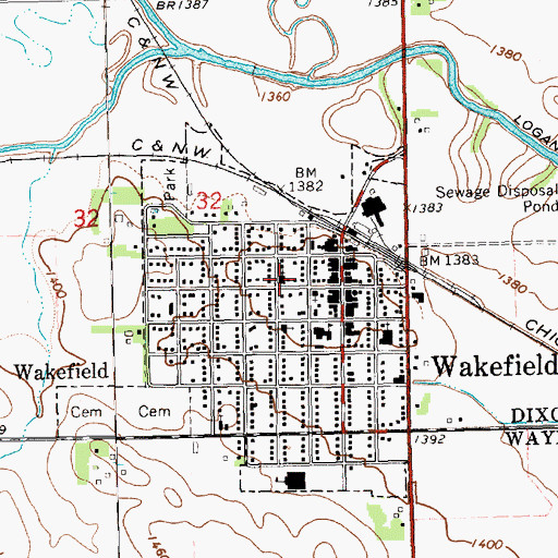 Topographic Map of Presbyterian Church, NE