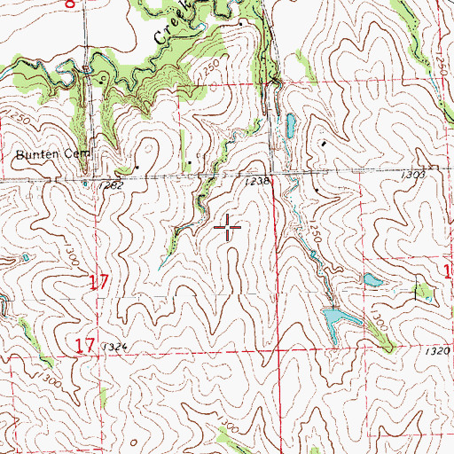 Topographic Map of Woodland Hills Golf Course, NE