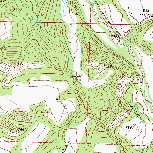Topographic Map of Alkali Ditch Number 1, CO