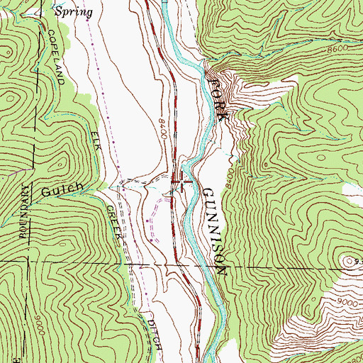 Topographic Map of Well Gulch, CO