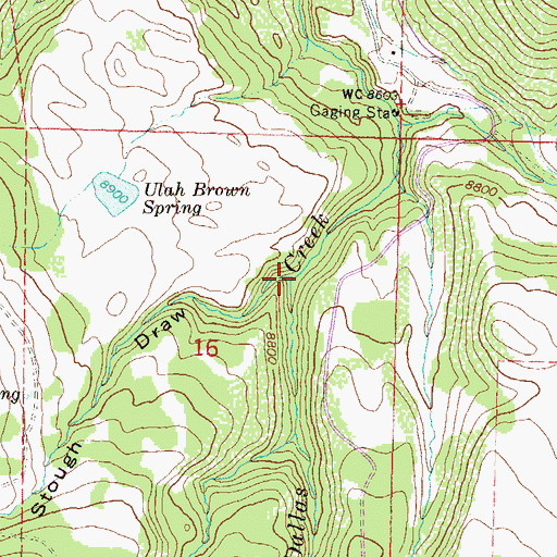 Topographic Map of Stough Draw, CO