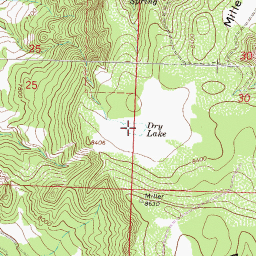 Topographic Map of Dry Lake, CO