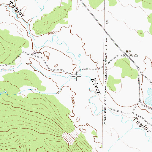 Topographic Map of Italian Creek, CO