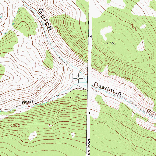 Topographic Map of Rosebud Gulch, CO