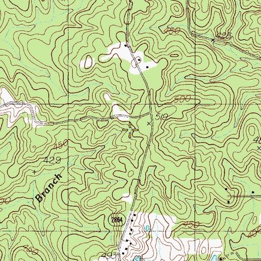 Topographic Map of Broadtree Branch, TX