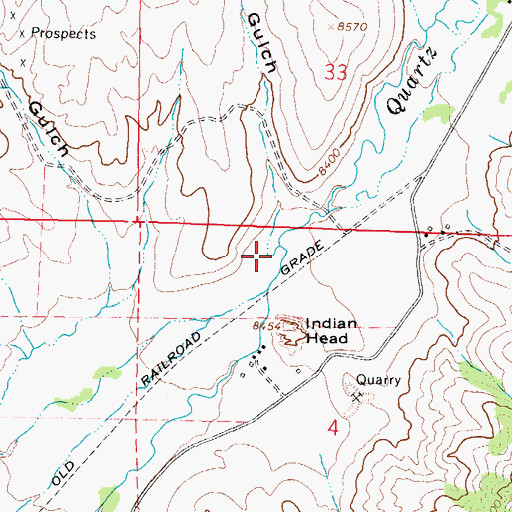 Topographic Map of Spring Gulch, CO
