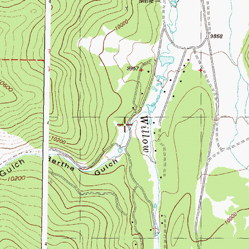 Topographic Map of Abbeyville, CO