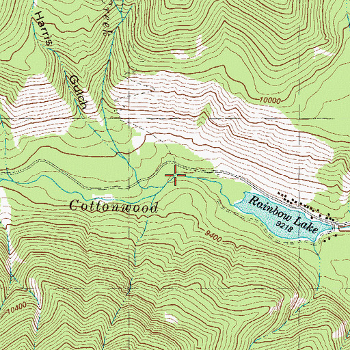 Topographic Map of Hughes Creek, CO
