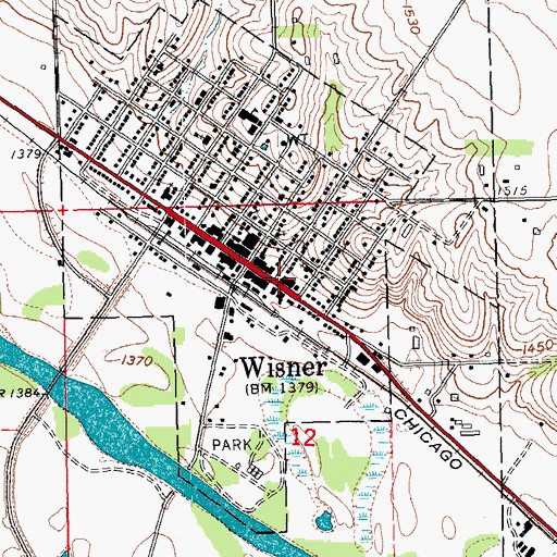Topographic Map of Family Vision Center, NE