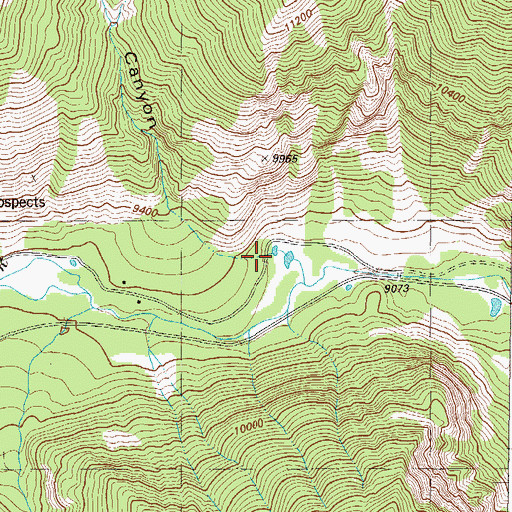 Topographic Map of Grouse Canyon, CO