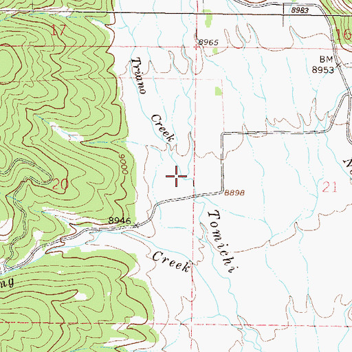 Topographic Map of Triano Creek, CO