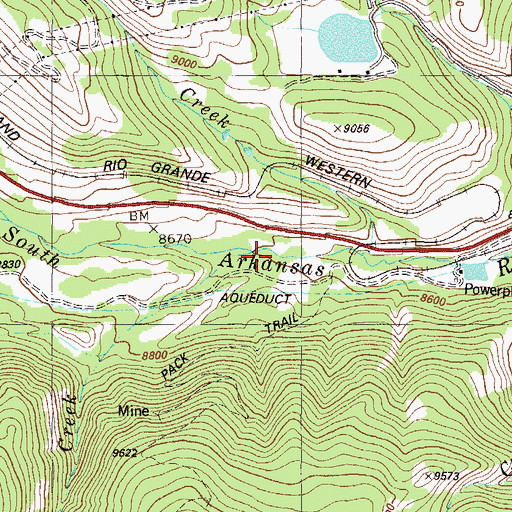 Topographic Map of Como Creek, CO