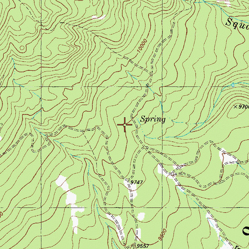 Topographic Map of Blank Cabin, CO