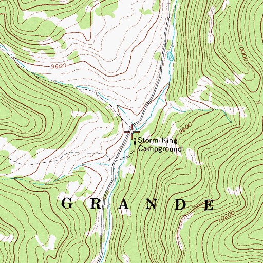 Topographic Map of Lost Cabin Creek, CO