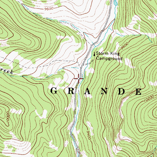 Topographic Map of Cecilia Creek, CO