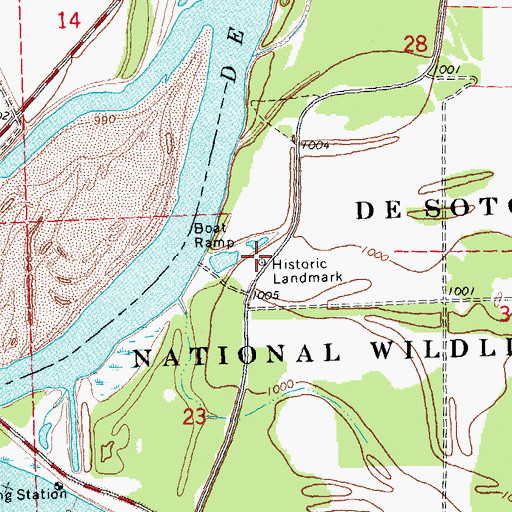 Steamboat Bertrand Historical Marker, NE