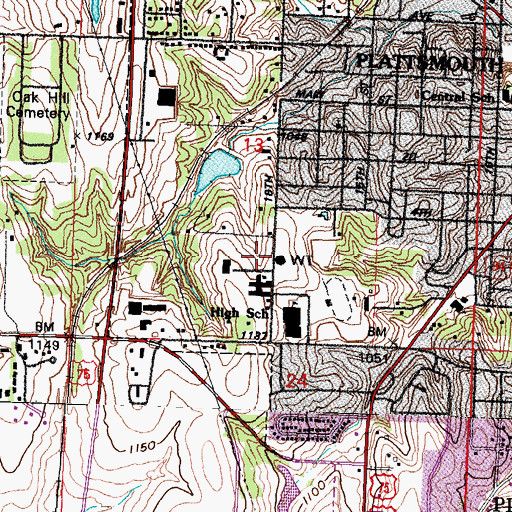 Topographic Map of Church of the Holy Spirit, NE