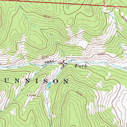 Topographic Map of Lake Branch, CO