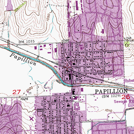 Topographic Map of Municipal Park, NE