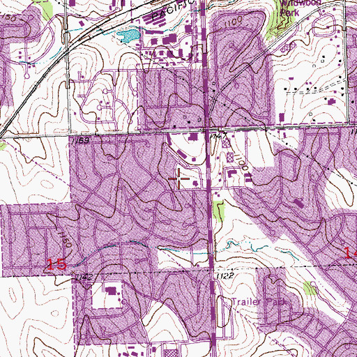 Topographic Map of Kelly McMahon Field, NE