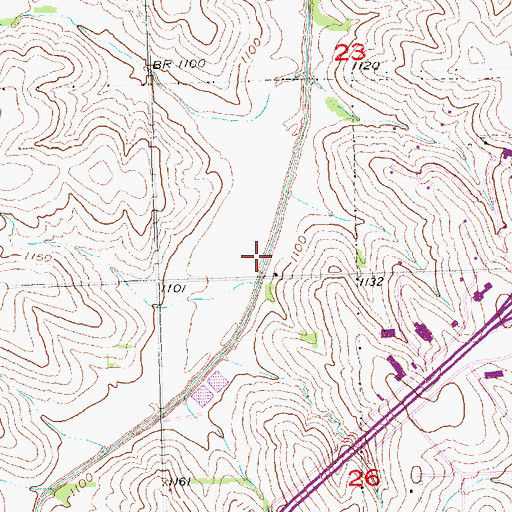 Topographic Map of Chalco Hills Recreation Area, NE