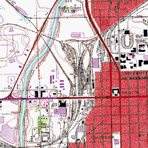 Topographic Map of Carling, NE