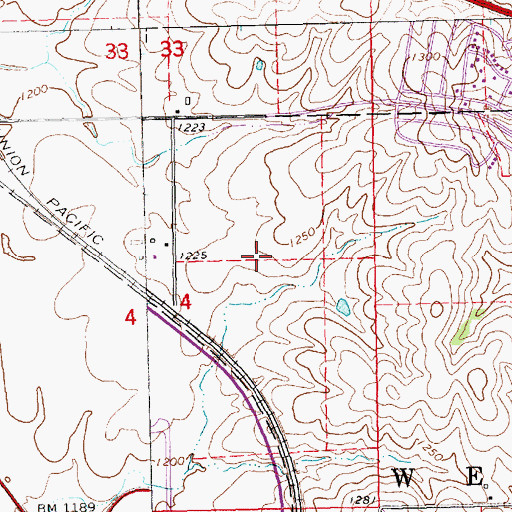 Topographic Map of Highlands Park, NE