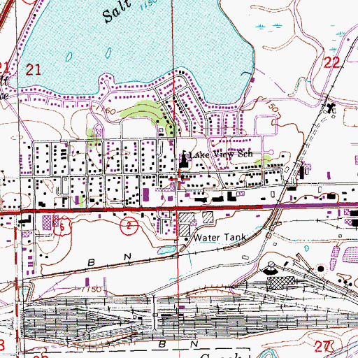 Topographic Map of Lakeview United Methodist Church, NE