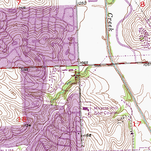 Topographic Map of Candlewood Chiropractic Clinic, NE