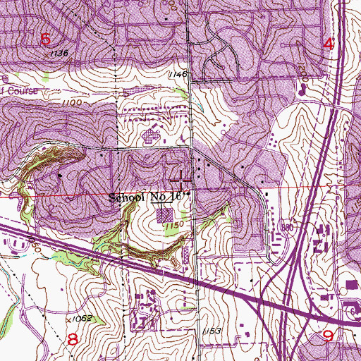 Topographic Map of Sunny Slope Church of Christ, NE