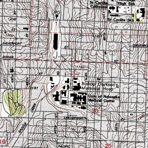 Topographic Map of Clarkson Primary Care Center, NE