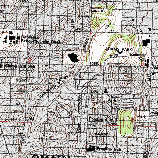 Topographic Map of Antioch Church of God in Christ, NE