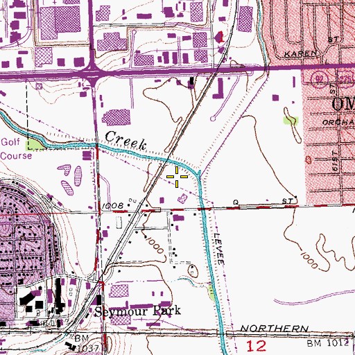 Topographic Map of Fun Plex, NE