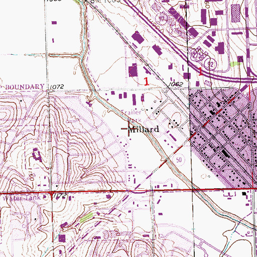 Topographic Map of Westchester Park, NE