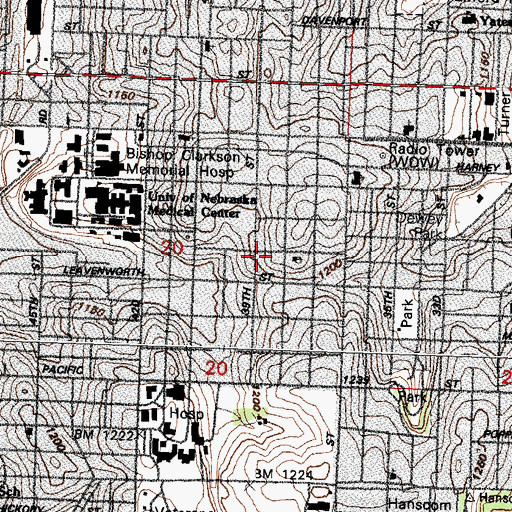 Topographic Map of Fellowship Church, NE