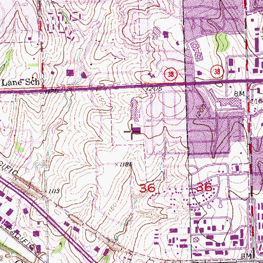 Topographic Map of Willa Cather Elementary School, NE