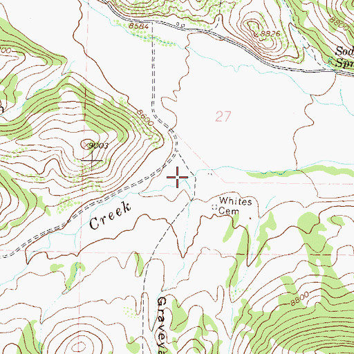 Topographic Map of Graveyard Gulch, CO