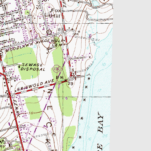 Topographic Map of Raggedy Ann Nursery School, RI