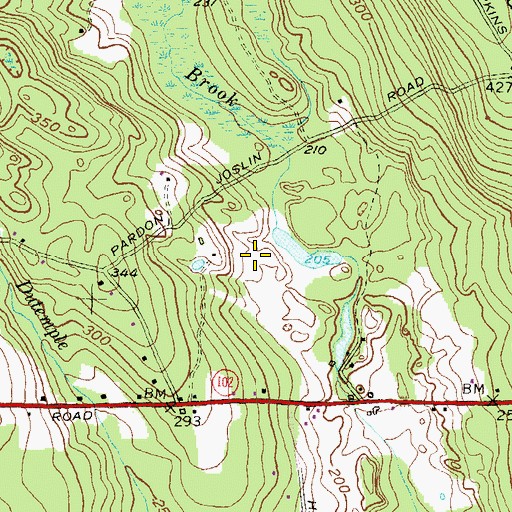 Topographic Map of Gardner Plot, RI