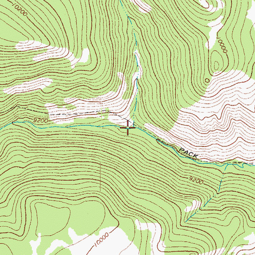 Topographic Map of Geronimo Creek, CO