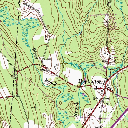 Topographic Map of Sarah Larkin Plot, RI