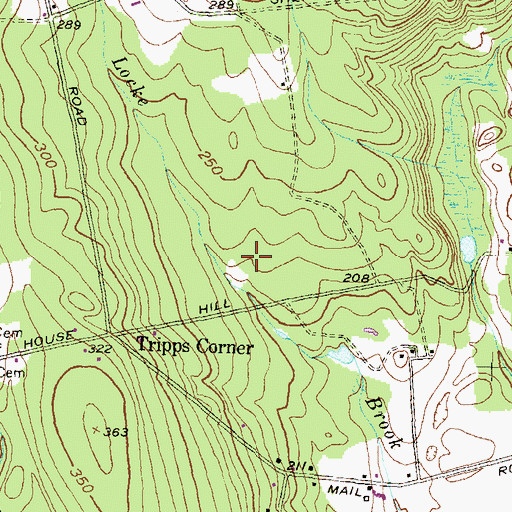 Topographic Map of Tripp Family Lot, RI