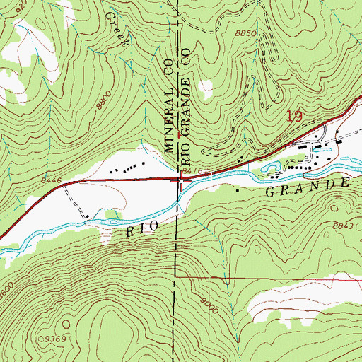 Topographic Map of Goodrich Creek, CO