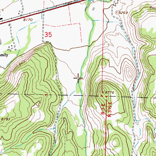 Topographic Map of Sierra Creek, CO