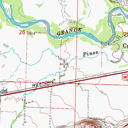 Topographic Map of East Branch Pinos Creek, CO