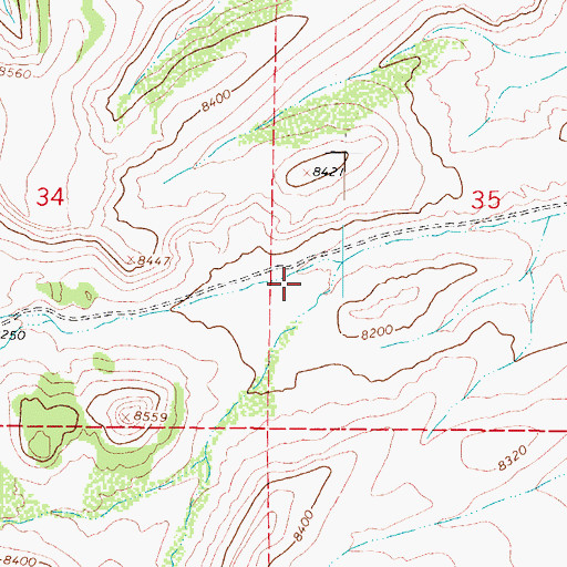 Topographic Map of Bonafacio Gulch, CO